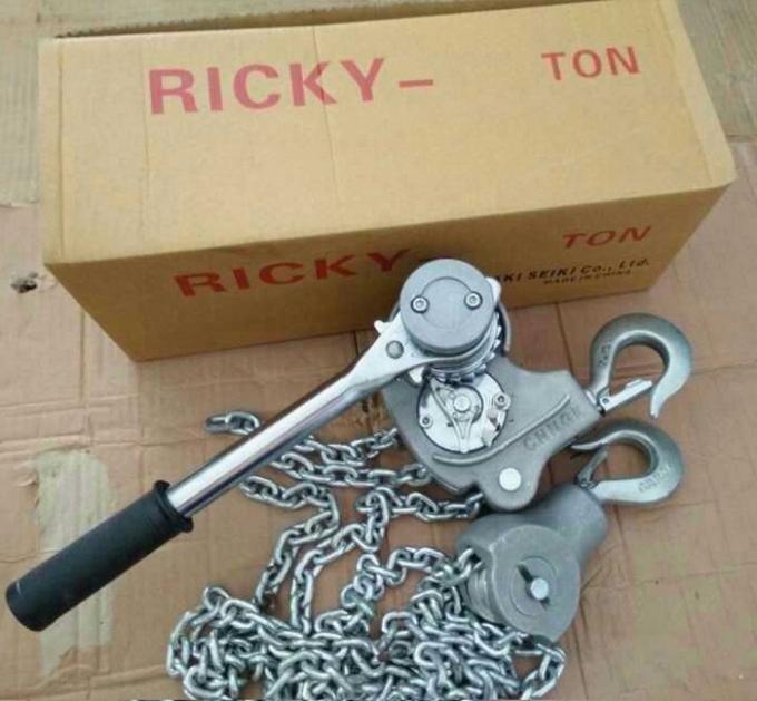String Hoisting 7.5 KN Aluminium Alloy Manual Chain Hoist / Overhead Line Stringing ...