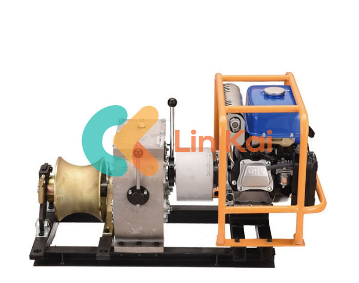 30 Kn 4 Gear Heavy Duty Gas Engine Powered Capstan Winch With Detaching ...