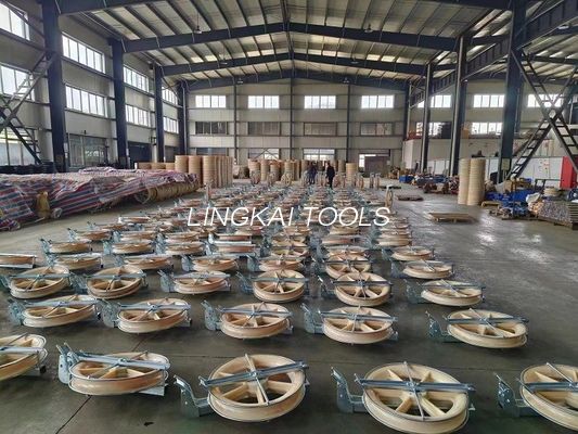 Three Aluminum Sheaves Helicopter Stringing Blocks For Stringing The Pilot  Rope