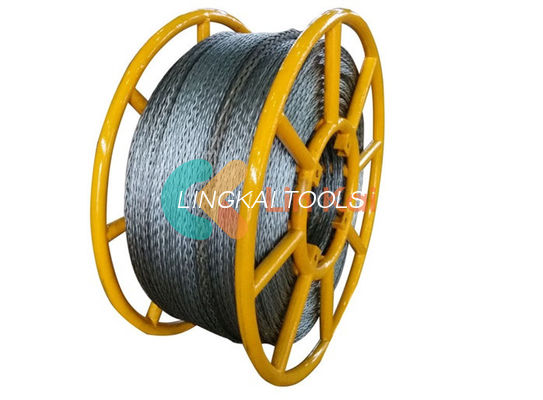 12 Strands Strength Galvanized Anti Twist Steel Wire Rope 20mm For Pulling Four Bundled Conductors On Transmission Line