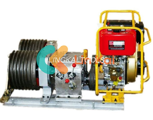 9KW 6 Gear Box Double Capstan Winch 5 Tons Tower Erection Tools