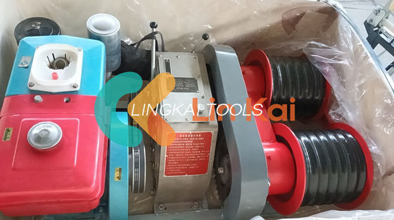 Diesel 3 Ton Double Capstan Cable Winch Puller Tower Construction Equipment