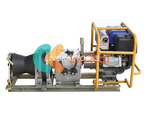 Power 50KN Heavy 5 Ton Gas Power Winch With Four Gear Detachable Drum