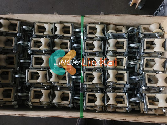 2.2kg OPGW Double Sheaves Support Roller Working Load 2KN