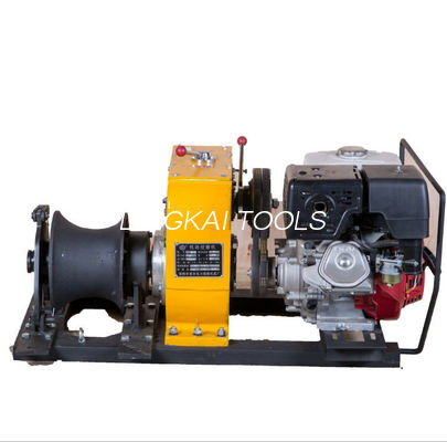 Power Construction Portable Capstan Winch , Hoist Pole Setting 8 Ton Winch