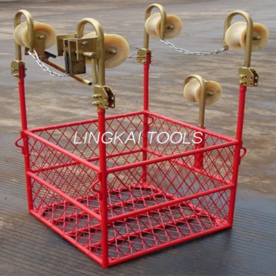 4 Bundle Transmission Line Stringing Tools Overhead Power Line Aerial Spacer Trolley Cart