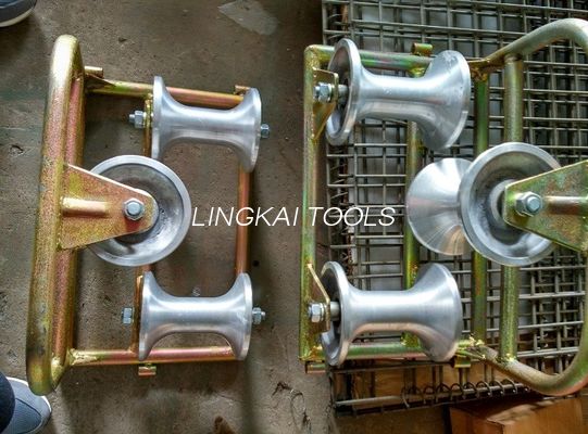 10 KN Corner Cable Roller Three Sheave Corner Ground Roller Assembly