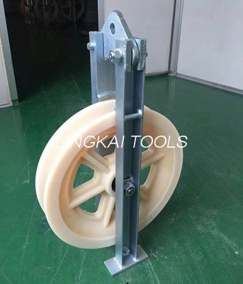 Nylon Sheave Overhead OPGW Transmission Stringing Blocks Pulley 660mm