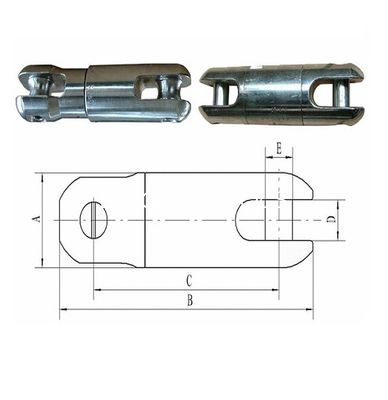 Swivel Joint Steel Wire Rope Connector For Cable Pulling Stringing Tools