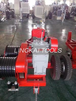50KN Trailer Motorised Winches For Overhead Line Stringing