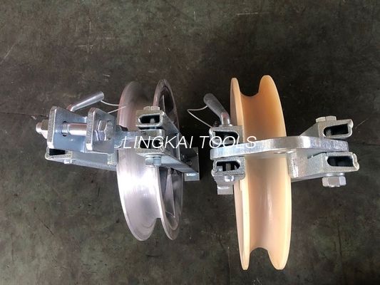 Sheave Hook Cable Roller Wheel Pulley Nylon Aluminium Alloy Single Stringing Block