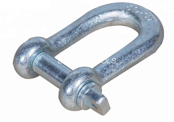 Thread Rope Chain With Shackle Anchor Chain U Type Shackle , Screw Pin Anchor Shackle For Connect Wire ...