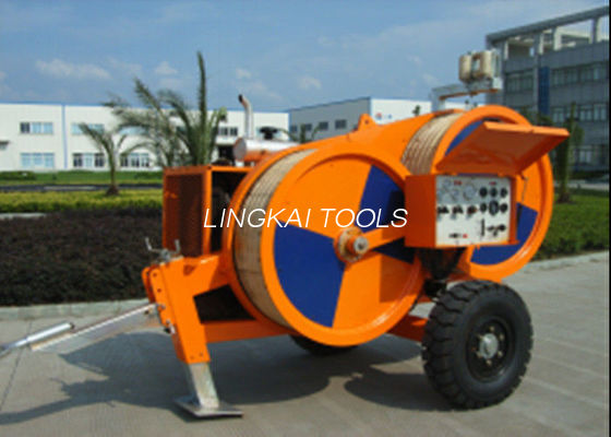 Wire Ropes Hydraulic Power Line Stringing Equipment With MC Nylon Bull ...